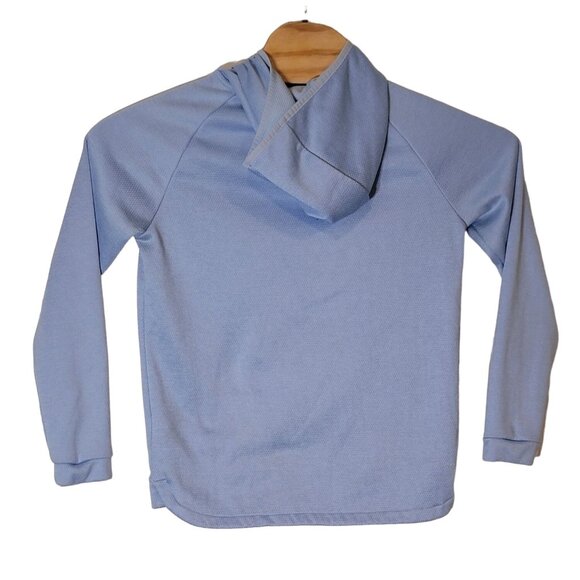 Adidas Climawarm Athletic Hooded Sweatshirt Size Small Women's Blue‎ - Picture 2 of 5